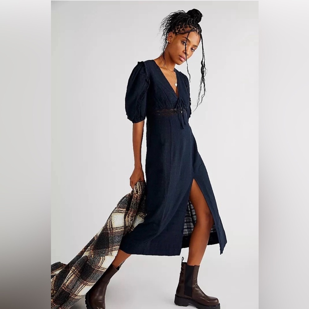 Free People Slow Pace Midi Dress